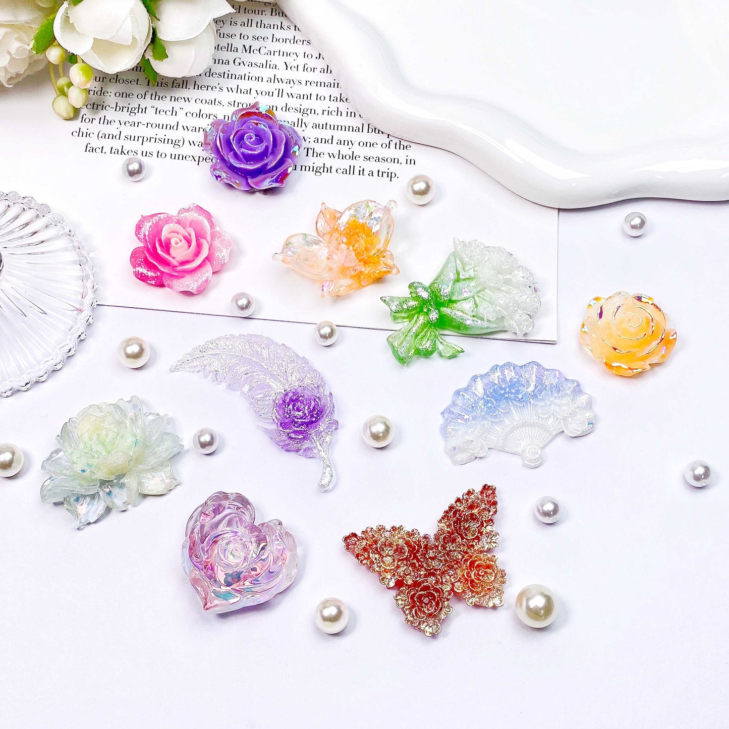 夜光レジンフラワーのブラインドボックス【リアルタイム開封付き】