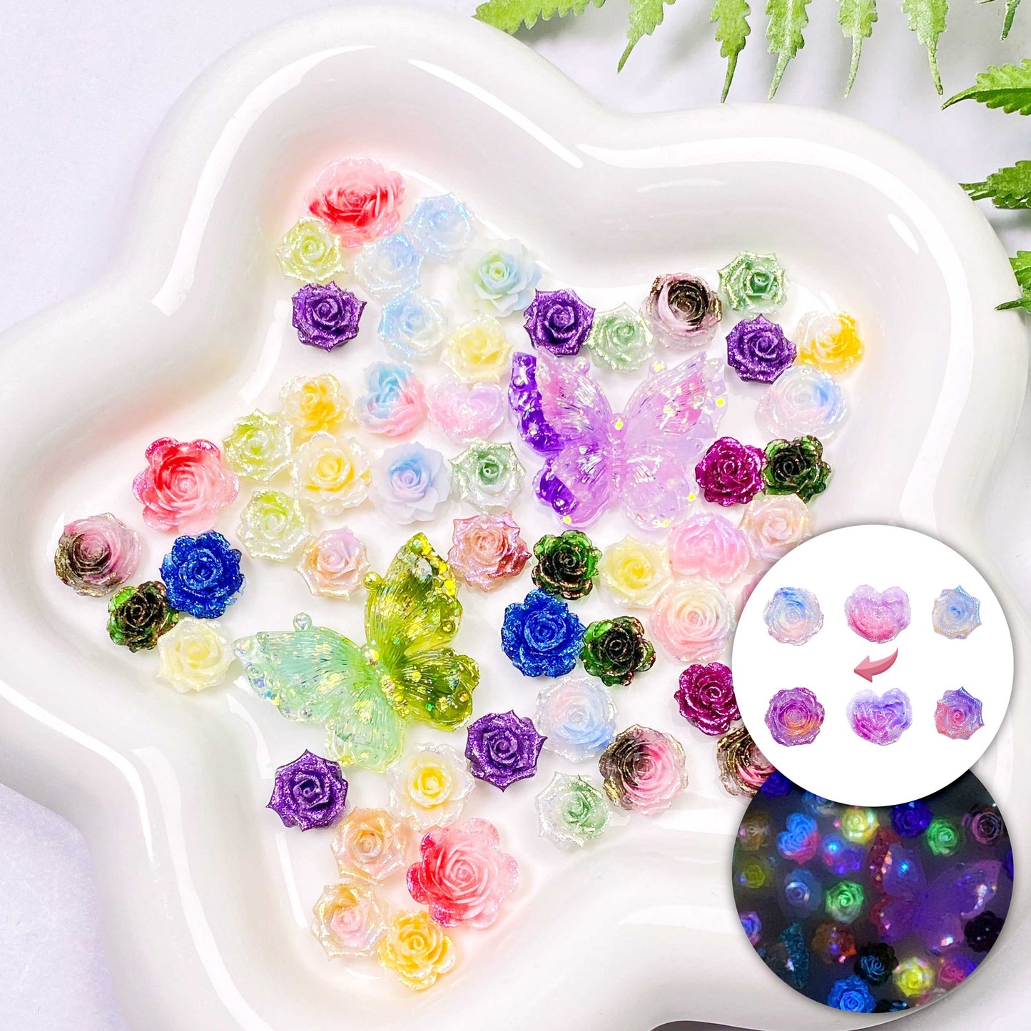 【Ver.2.0新登場】夜光ソフトレジン ローズのブラインドボックス【リアルタイム開封付き】