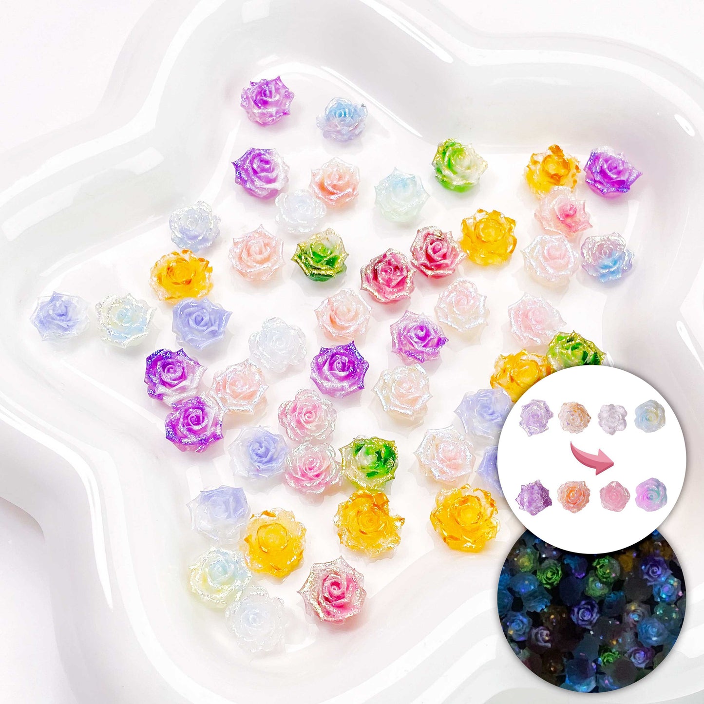 夜光ソフトレジン ローズのブラインドボックス【リアルタイム開封付き】